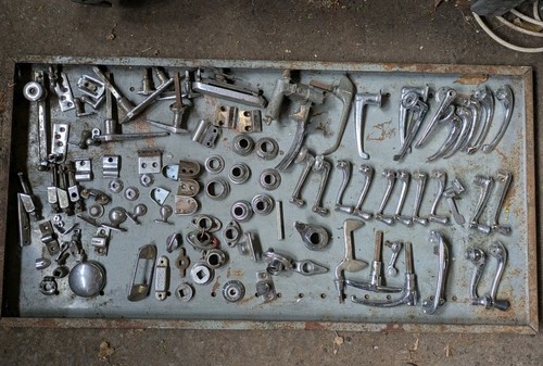 Vintage car chrome hardware - vintage,