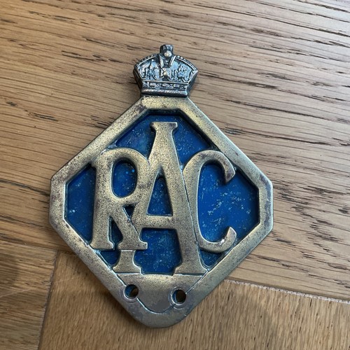 Vintage rac car badge - rac, emblem
