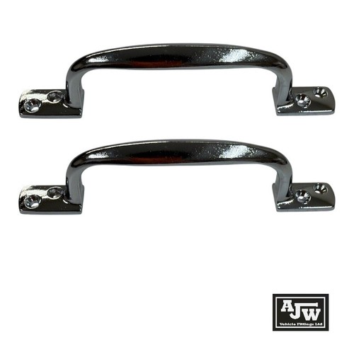 Chrome pull grab handle - chrome,