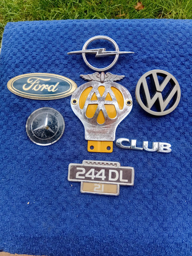 Vintage car badge - vintage, /and