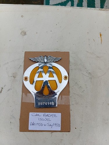 Vintage car badge a dome - badge,
