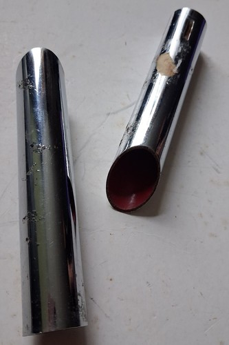 Two vintage chrome tail - x,