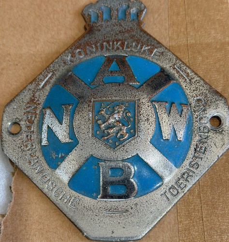 Vintage dutch anwb car grille - anwb,