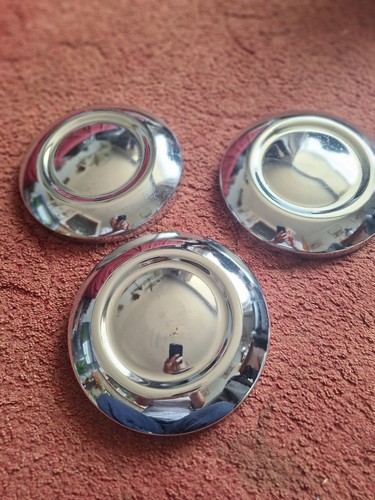 Vintage chrome hubcaps calssic - vintage,