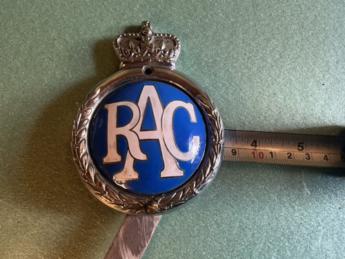 Vintage rac car badge chrome - rac,