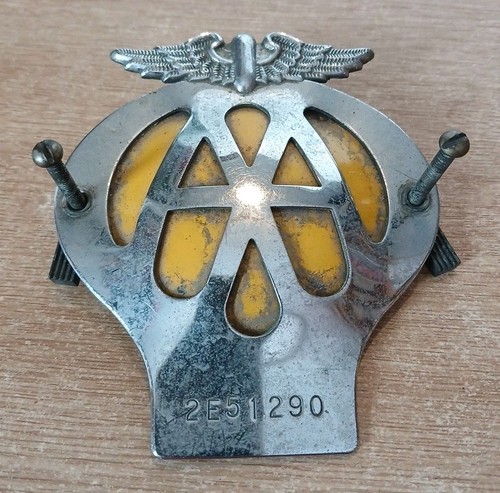 Vintage chrome and enamel - and,