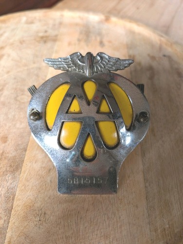 Vintage car badge with - vintage,