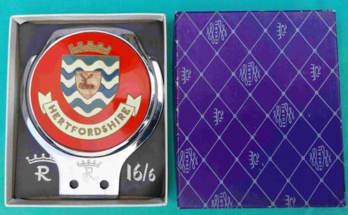 Vintage hertordshire enamel - vintage,