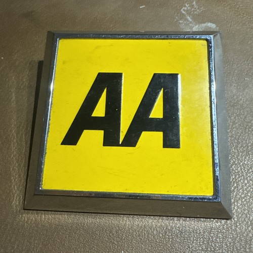 Vintage car badge square - badge,