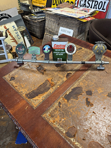 Vintage chrome car badge - , bar