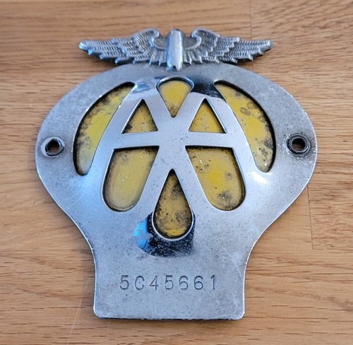 Early vintage chrome enamel - chrome, aa