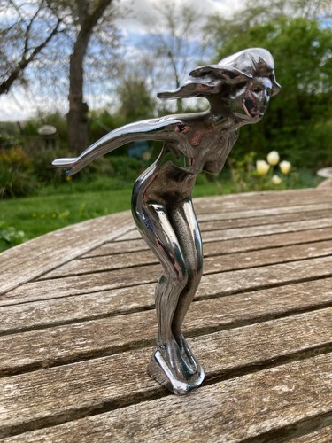 Vintage chrome speed nymph car - vintage,